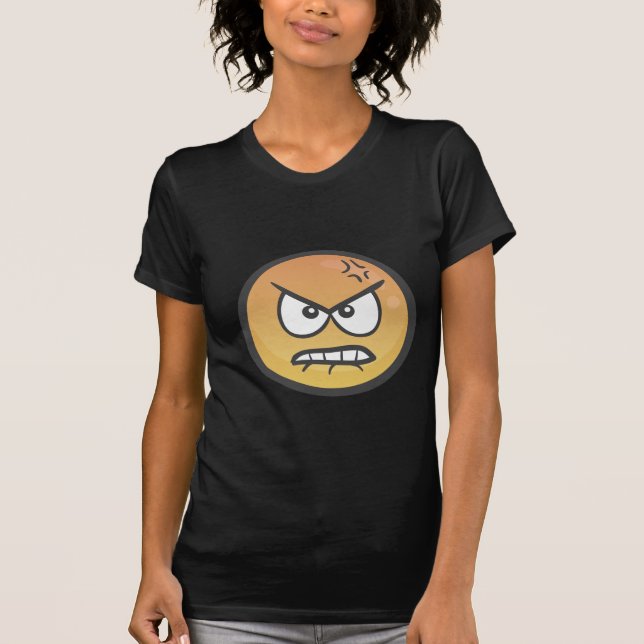 Emoji: Ilsket truta ansikte Tee (Framsida)