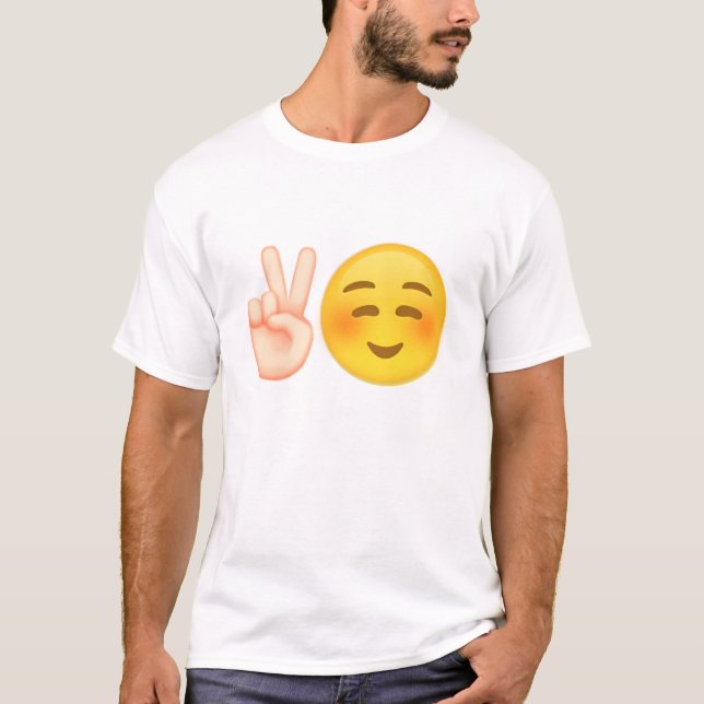 Emoji inspirerade freddesign t-shirt (Framsida)