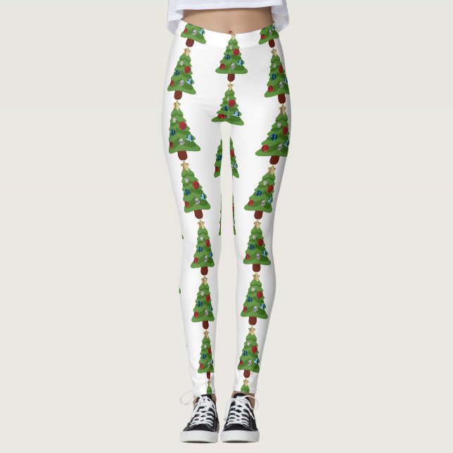 emoji julgran leggings (Framsida)