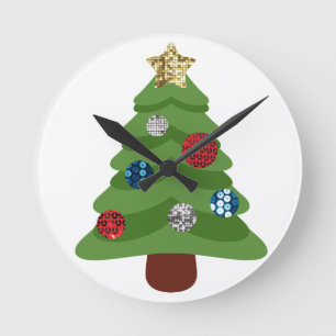 emoji julgran rund klocka