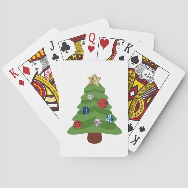 emoji julgran spel kort (Baksidan)