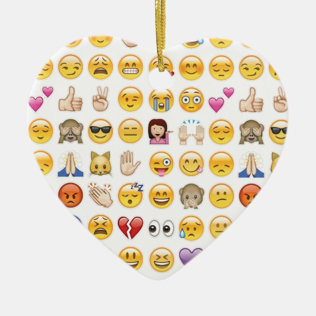 emoji julgransprydnad keramik (Framsidan)