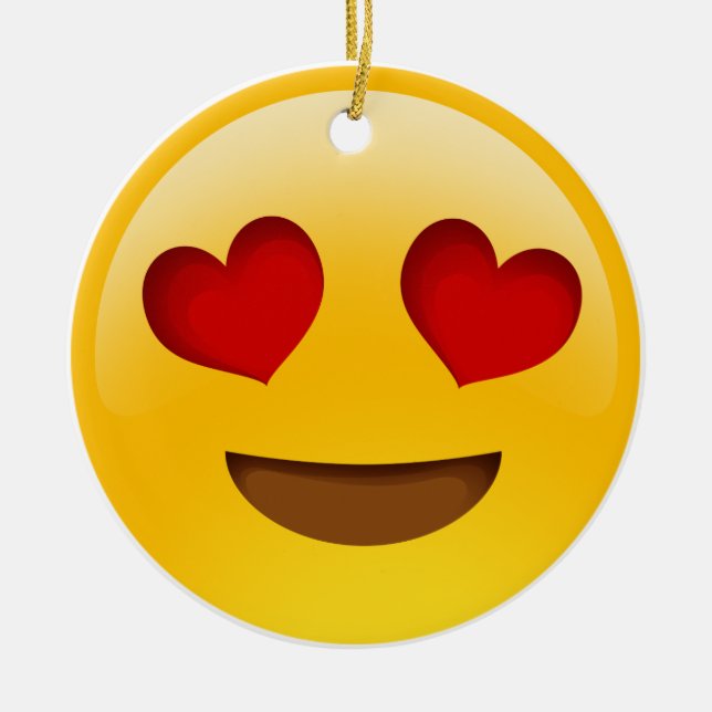 Emoji Julgransprydnad Keramik (Framsidan)