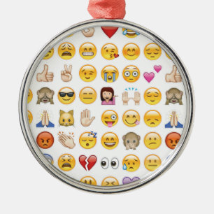 emoji julgransprydnad metall
