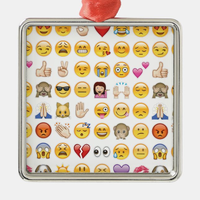 emoji julgransprydnad metall (Framsidan)