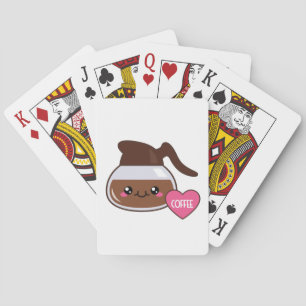 Emoji kaffekruka spel kort