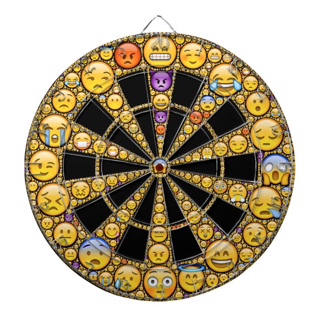 Emoji-känselikon, rityta darttavla (Framsidan)