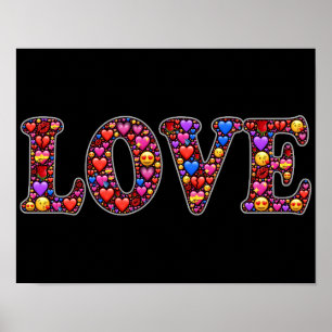Emoji kärlek poster