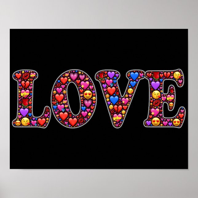Emoji kärlek poster (Framsidan)
