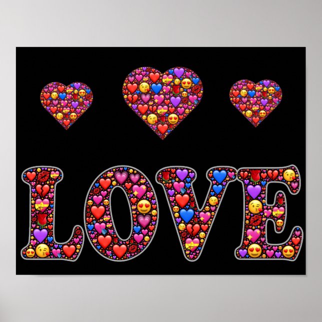 Emoji kärlek poster (Framsidan)
