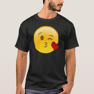 emoji-kyss-ansikte t-shirt