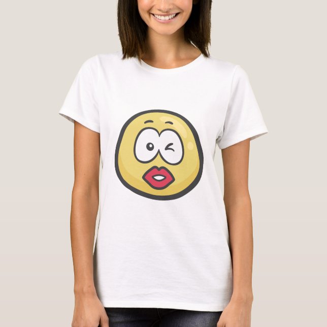 Emoji: Kyssande ansikte Tröja (Framsida)