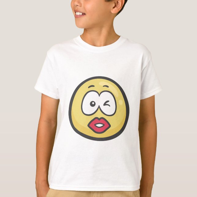 Emoji: Kyssande ansikte Tröja (Framsida)