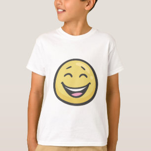 Emoji: Le ansikte med den öppna munnen & att le T-shirt