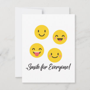 Emoji leker för alla tack kort