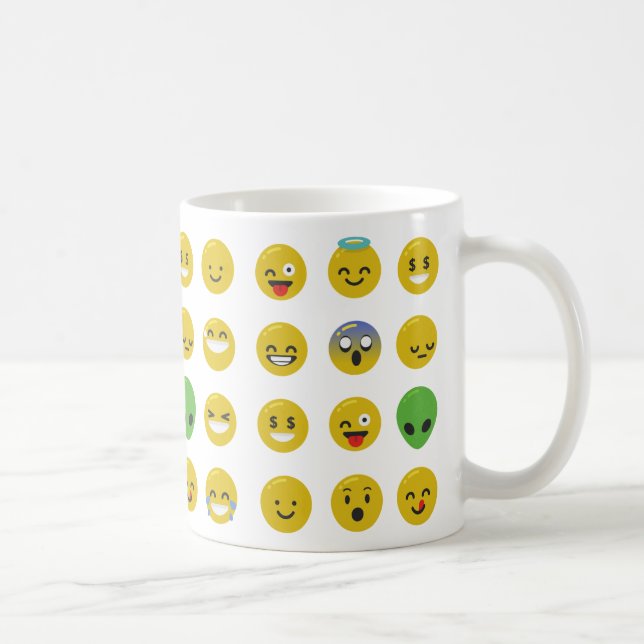 Emoji lycklig ansikte kaffemugg (Höger)