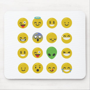 Emoji lycklig ansikte musmatta