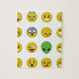 Emoji lycklig ansikte pussel