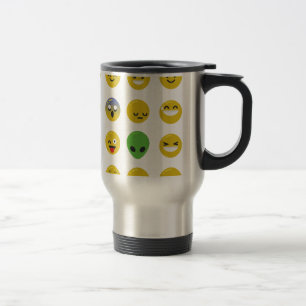 Emoji lycklig ansikte resemugg