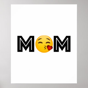 Emoji Mamma Mor Day Funny Poster