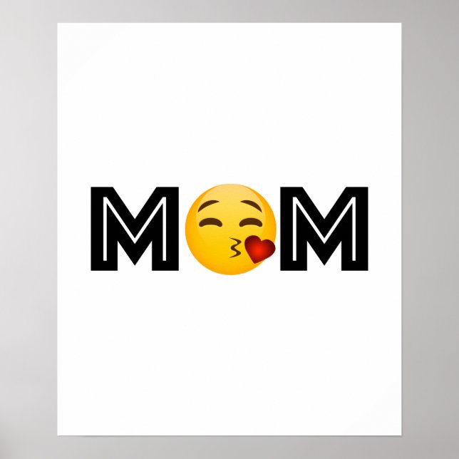 Emoji Mamma Mor Day Funny Poster (Framsidan)