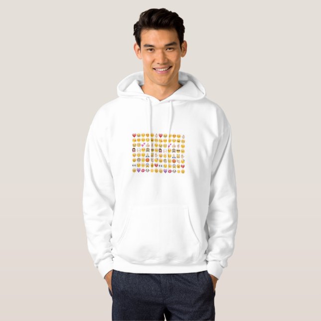 emoji manar hoode hoodie sweatshirt hoody (Hel framsida)