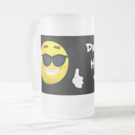 Emoji med Drink upp mig Hearties Yo Ho! Frostat Ölglas