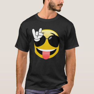 Emoji med sten på händerT-tröja Tröja