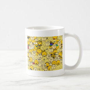 Emoji mönster kaffemugg