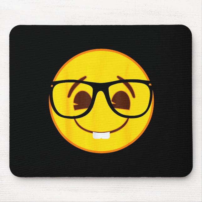 Emoji Nerd Gles Yellow Smile Face  Musmatta (Framsidan)