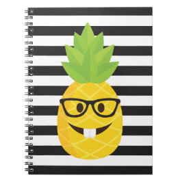 emoji nerd pineapple anteckningsbok