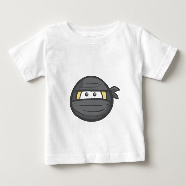 Emoji: Ninja ansikte T-shirt (Framsida)