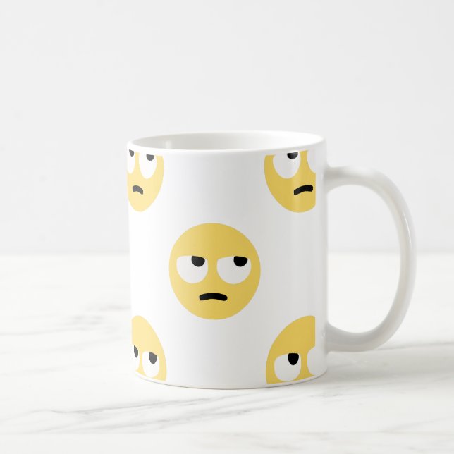 emoji öga roll kaffemugg (Höger)