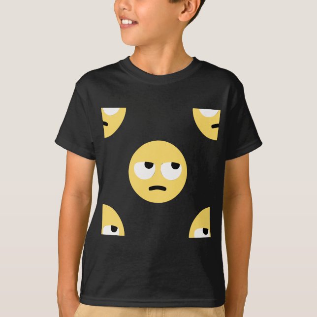 emoji öga roll tee shirt (Framsida)