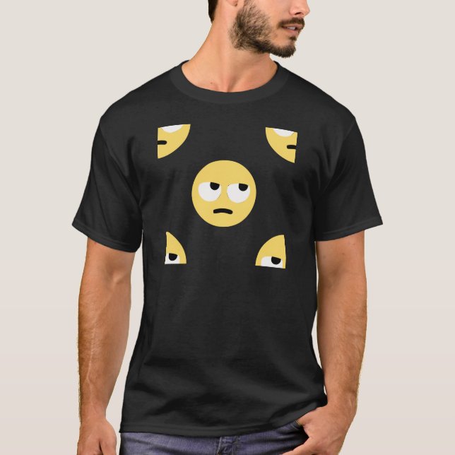 emoji öga roll tee shirt (Framsida)