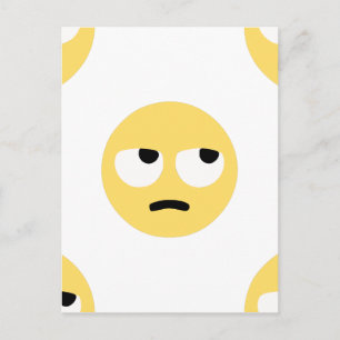 emoji öga roll vykort