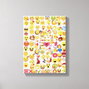 Emoji överbelastning canvastryck