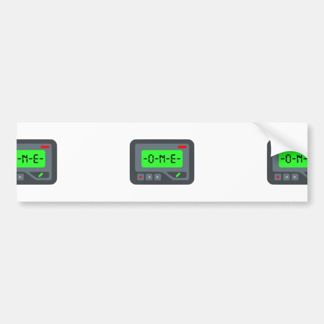 emoji Pager Bildekal (Framsidan)