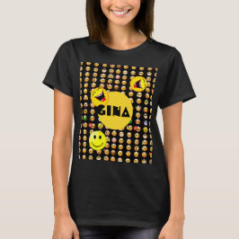 Emoji Party personlig Tee Shirt