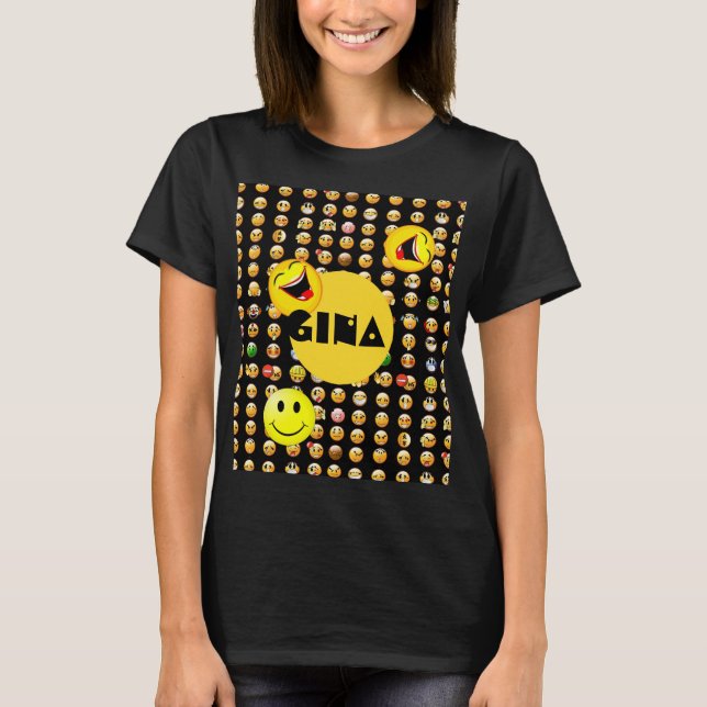 Emoji Party personlig Tee Shirt (Framsida)