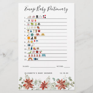 Emoji Pictionary Baby Shower Lek