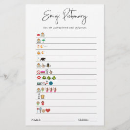 Emoji Pictionary | Bröllopsduschspel