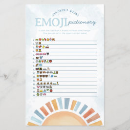 Emoji Pictionary Game för solskensbabyskor