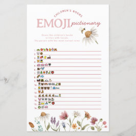 Emoji Pictionary Game för Wildblomsterbabyskor