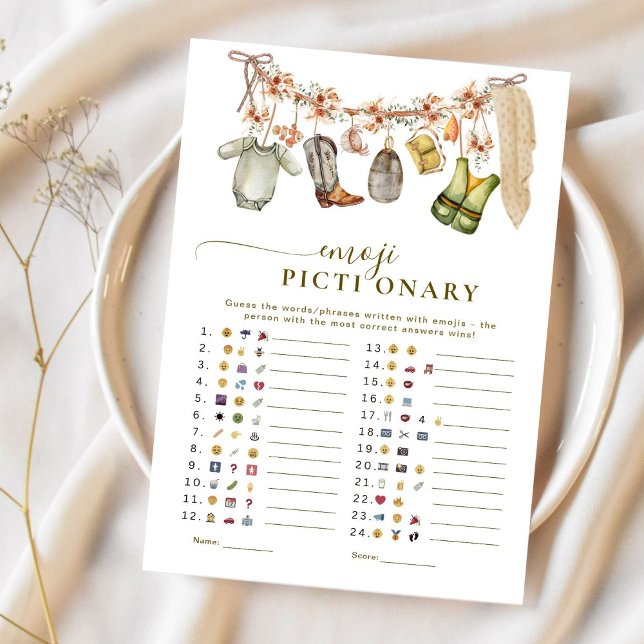 Emoji Pictionary Reel Excited FishBaby Shower (Skapare uppladdad)