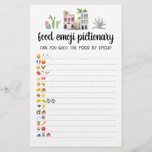 Emoji Pictionary-spel Quiz med svar