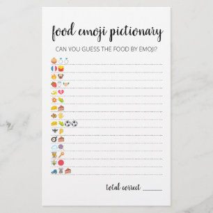 Emoji Pictionary-spel Quiz med svar