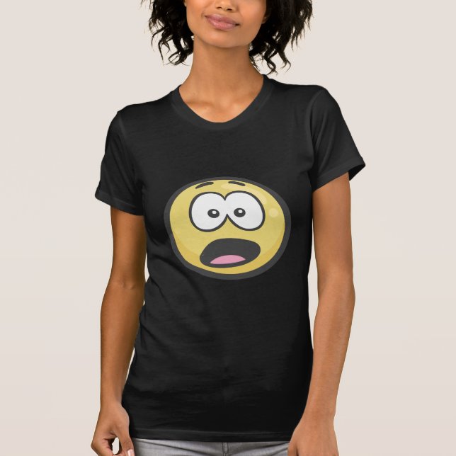 Emoji: Plågat ansikte T Shirt (Framsida)