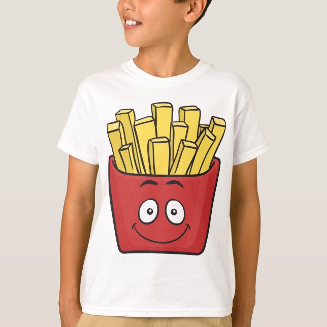 Emoji pommes frites t-shirt (Framsida)