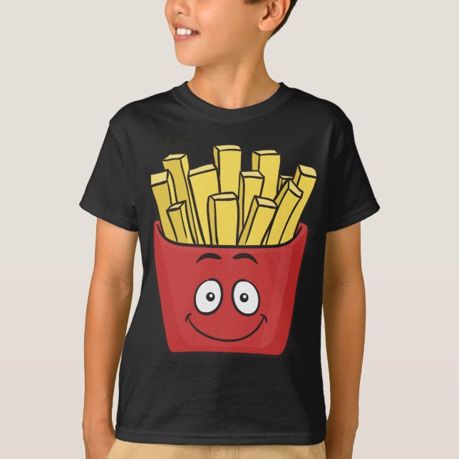 Emoji pommes frites t shirt (Framsida)